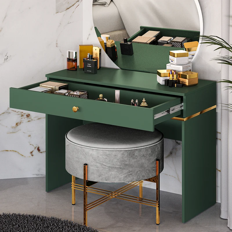 Console Coiffeuse 1 tiroir Thalia Vert