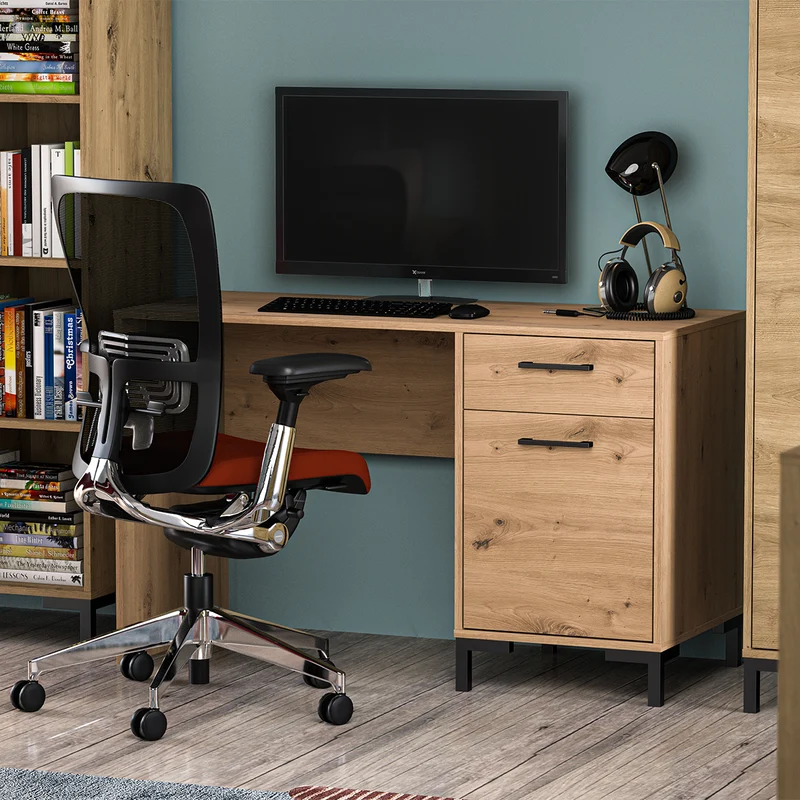 Bureau 1 porte 1 tiroir Liora Bois
