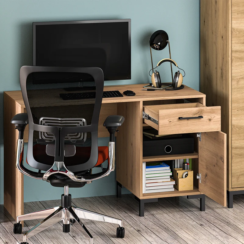 Bureau 1 porte 1 tiroir Liora Bois