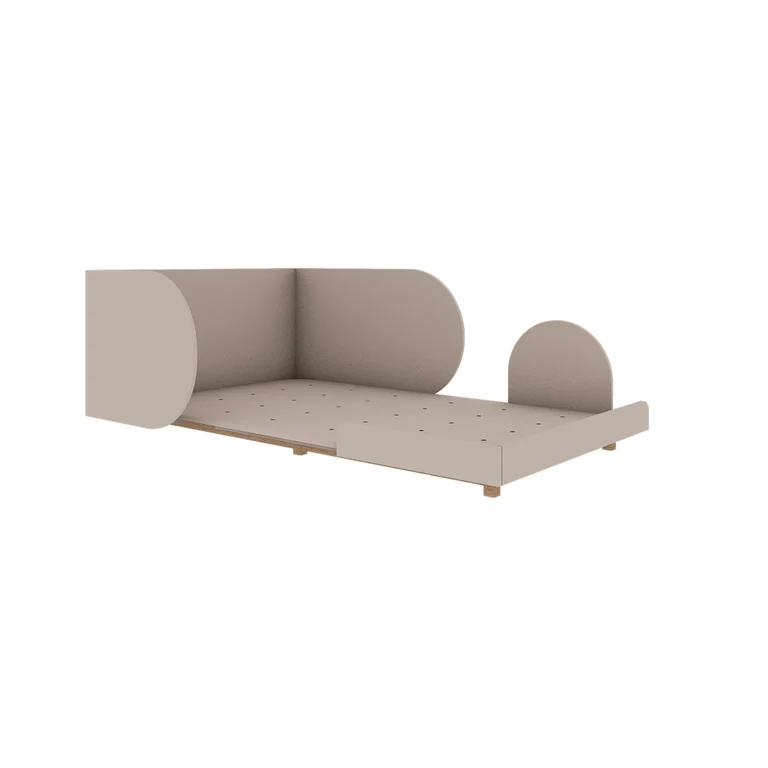 Lit évolutif 90x200 sommier inclus Wood Luck Bloom - Cachemire et Bois