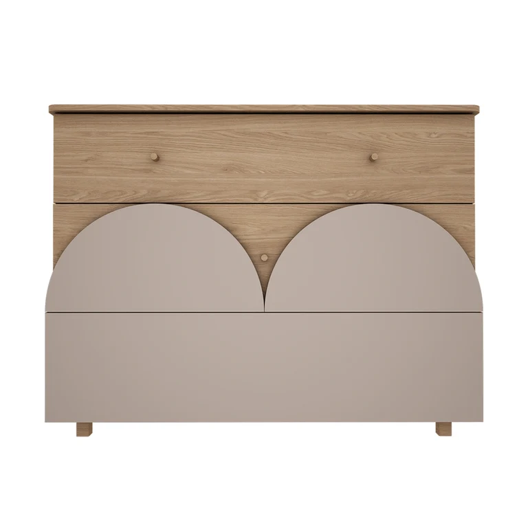 Commode 3 tiroirs Wood Luck Bloom - Cachemire et Bois