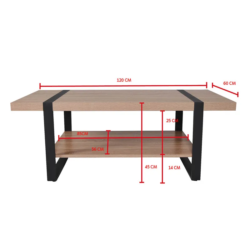 Table basse Olympe Bois et Noir