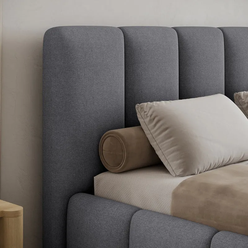 Lit coffre 180x200 sommier inclus Klaus Gris