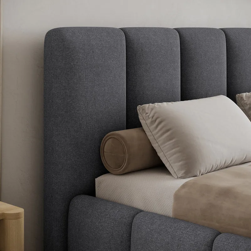 Lit coffre 180x200 sommier inclus Klaus Gris Foncé