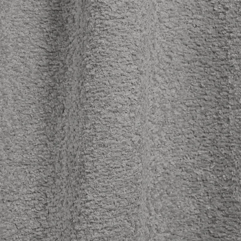 Lit coffre 160x200 sommier inclus Cloud tissu bouclette Gris