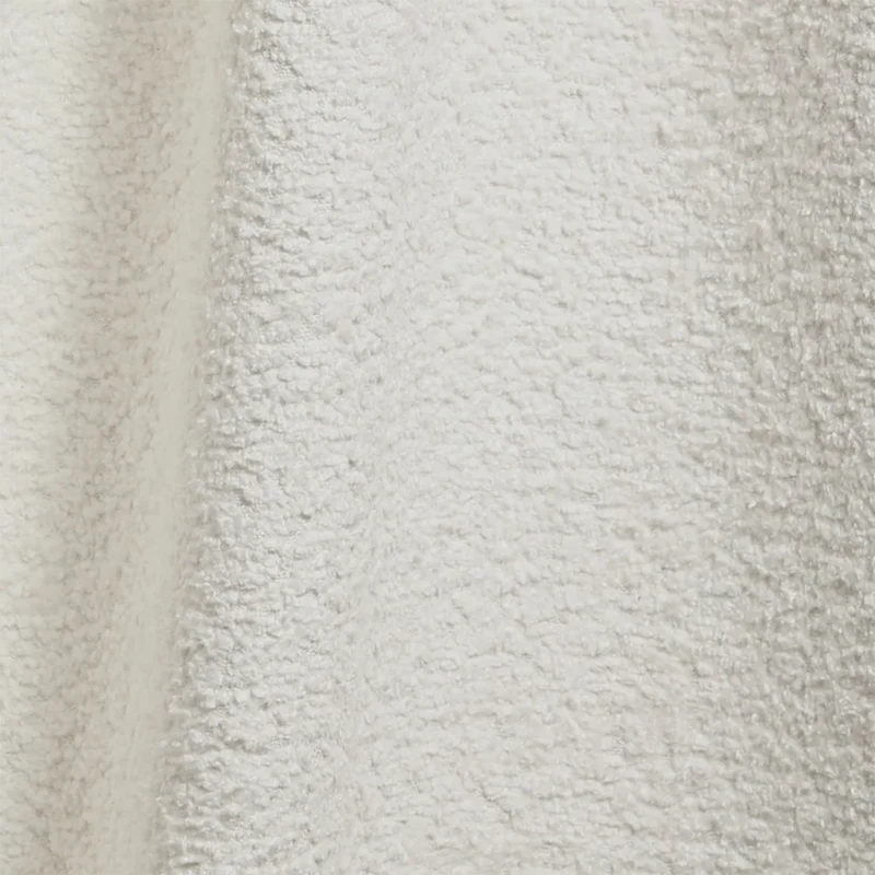 Lit coffre 180x200 sommier inclus Cloud tissu bouclette Blanc