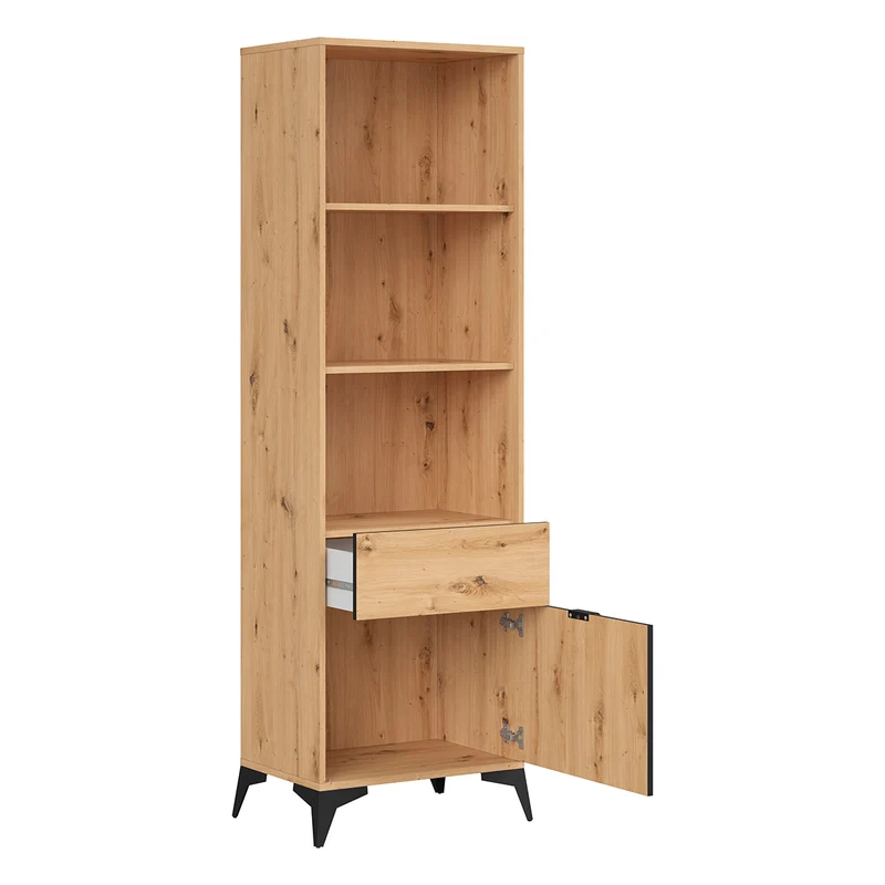 Bibliothèque 1 porte 1 tiroir Mao Bois
