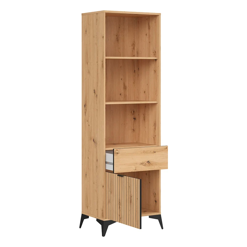 Bibliothèque 1 porte 1 tiroir Mao Bois