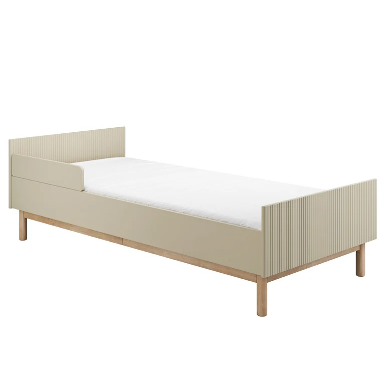 Lit 90x200 sommier inclus Pinio Miloo Champagne