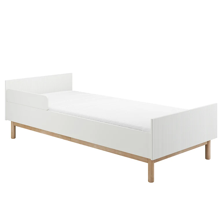 Lit 90x200 sommier inclus Pinio Miloo Blanc