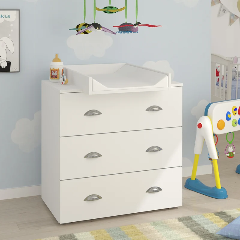 Commode avec plan à langer Lio Blanc