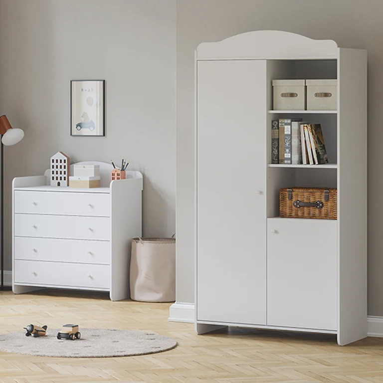 Armoire 2 portes Vox Megeve Blanc