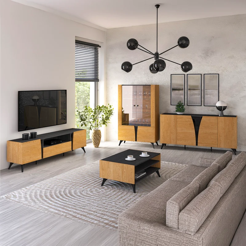 Table basse Soah Bois et Noir