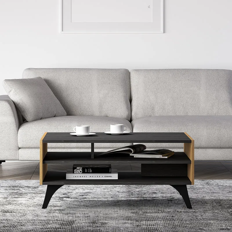 Table basse Soah Bois et Noir