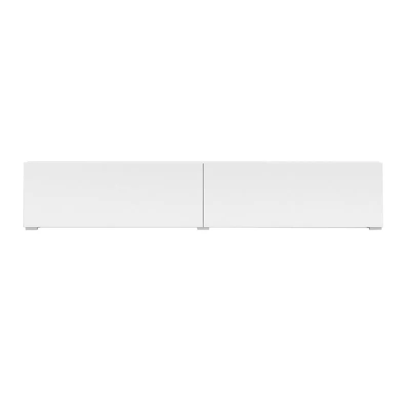 Meuble TV 2 portes 180 cm Glora Blanc