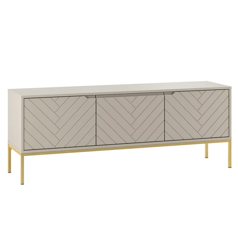 Meuble TV 3 portes 151 cm Daria Cachemire