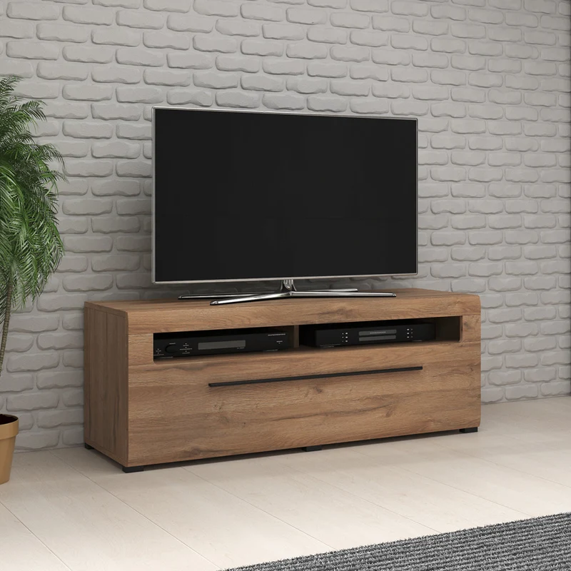 Meuble TV 1 tiroir 140 cm Louis Bois
