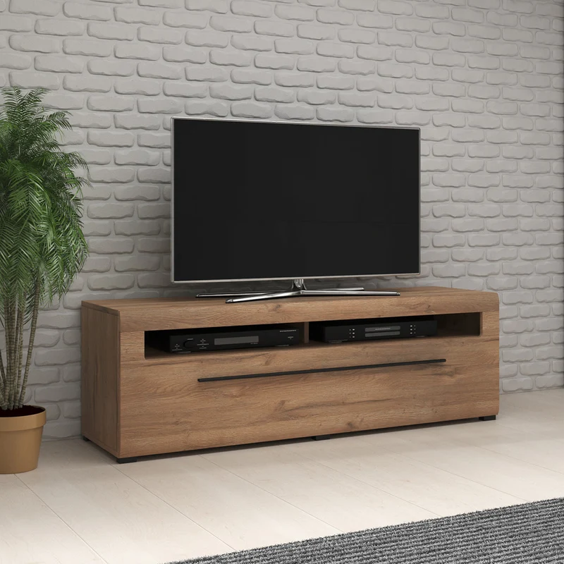 Meuble TV 1 tiroir 160 cm Louis Bois