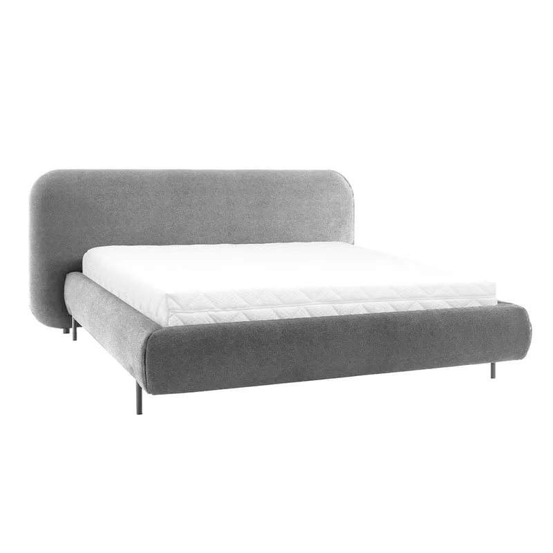 Lit coffre 160x200 sommier inclus Tobias Gris