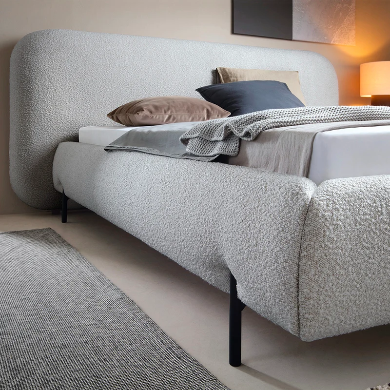 Lit coffre 160x200 sommier inclus Tobias Gris clair