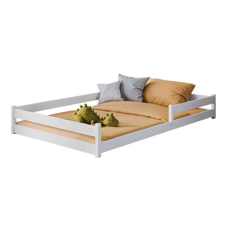 Lit au sol 120x200 sommier inclus Lily Blanc