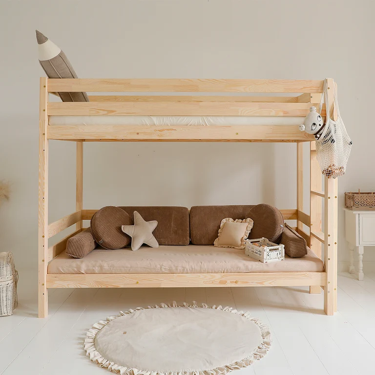 Lit superposé 90x190 sommiers et tiroir inclus Anaëlle Bois