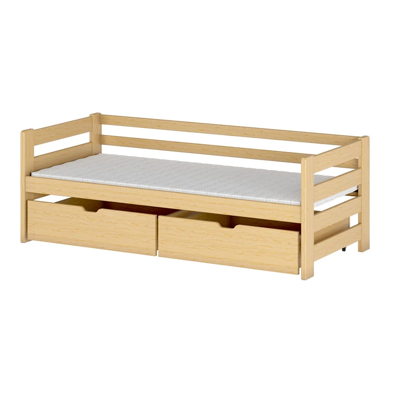 Lit 90x190 sommier et tiroirs inclus Erwan Bois