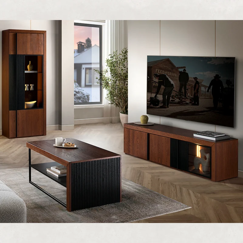 Meuble TV en chêne PARIS 25 | LoftStory