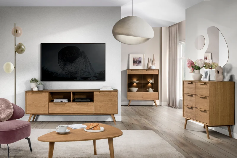 Commode en chêne rustique LEO 12 | LoftStory