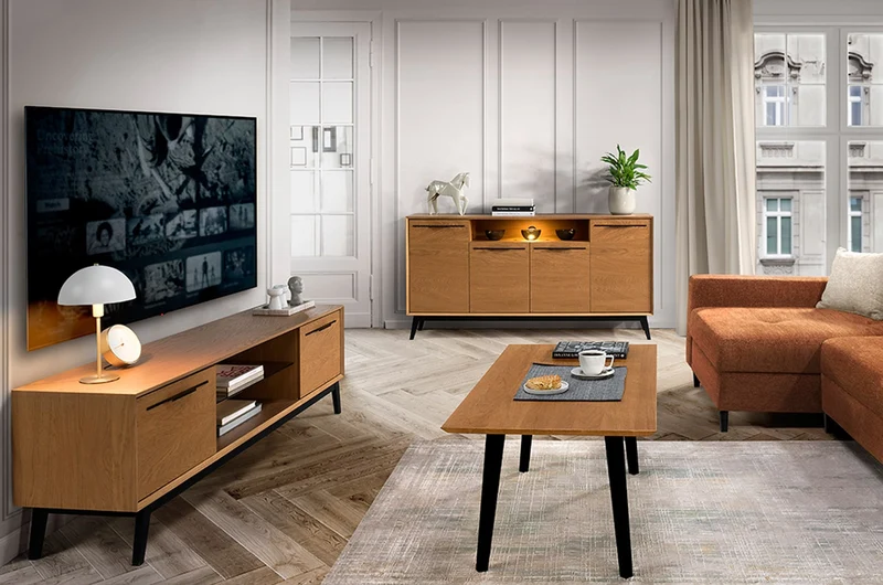 Meuble TV en chêne LAZURE 25 | LoftStory