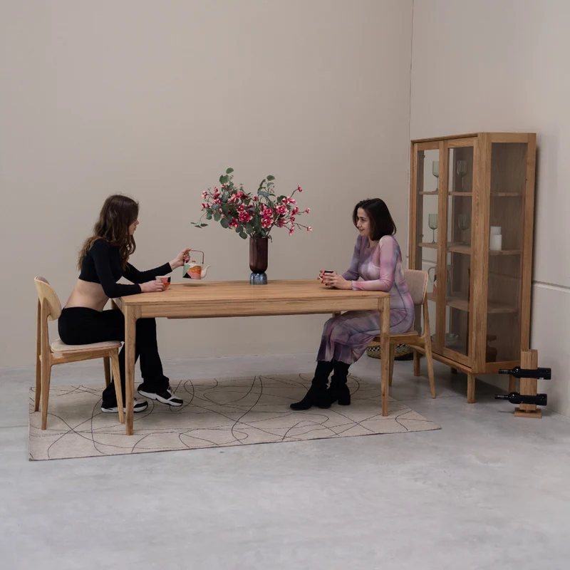 Table à manger extensible en chêne massif BERGAMO | NordicStory