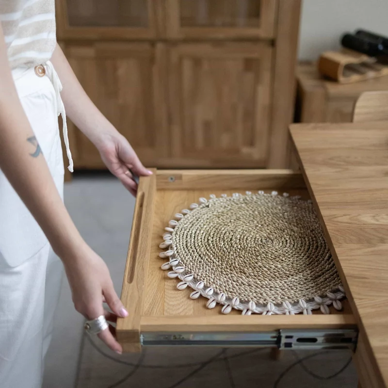 Table à manger extensible en chêne massif BERGAMO | NordicStory