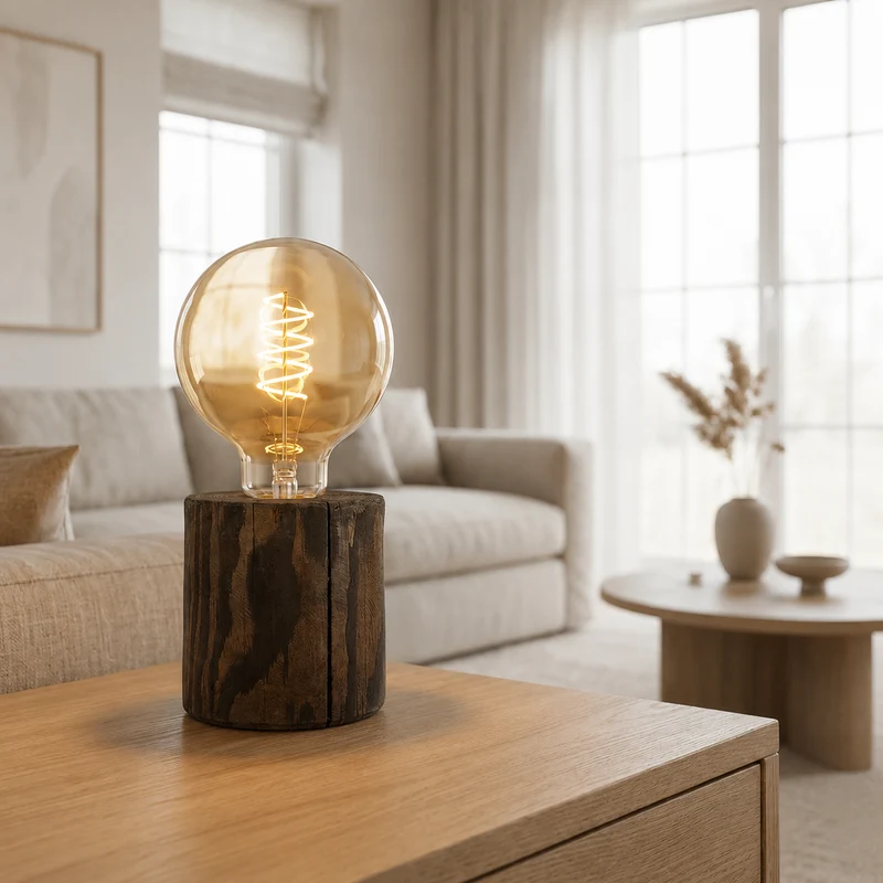 Lampe à poser pin whisky CORE