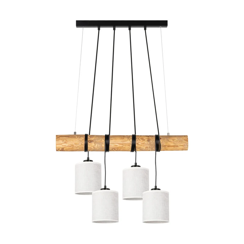 Suspension miel TRENO 4 abats jours
