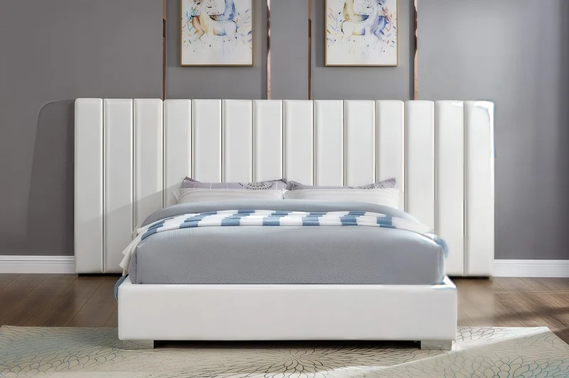 VALERION GRAND™ – EXTENDED PANEL VELVET PLATFORM BED – T2379