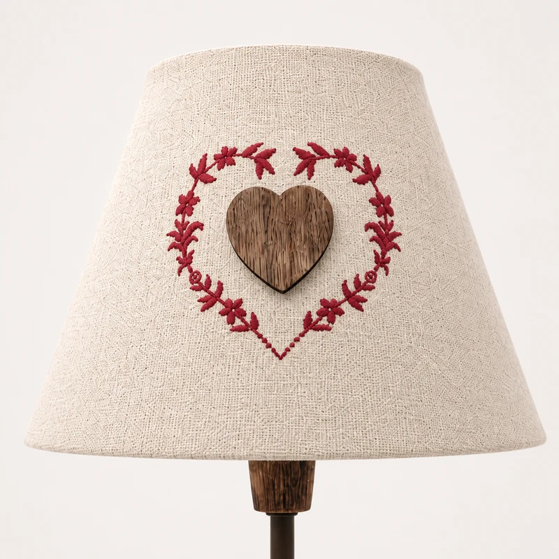 Lampe à poser coeur