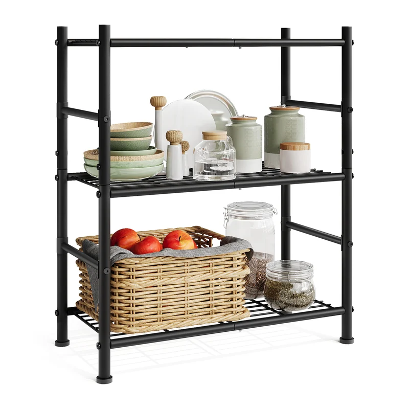Étagère de rangement en acier à montage facile