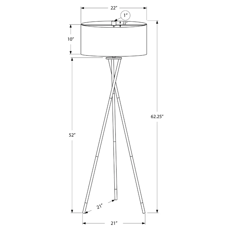 VÉRONA TRIPODE™ – MODERN TRIPOD FLOOR LAMP – I 9756