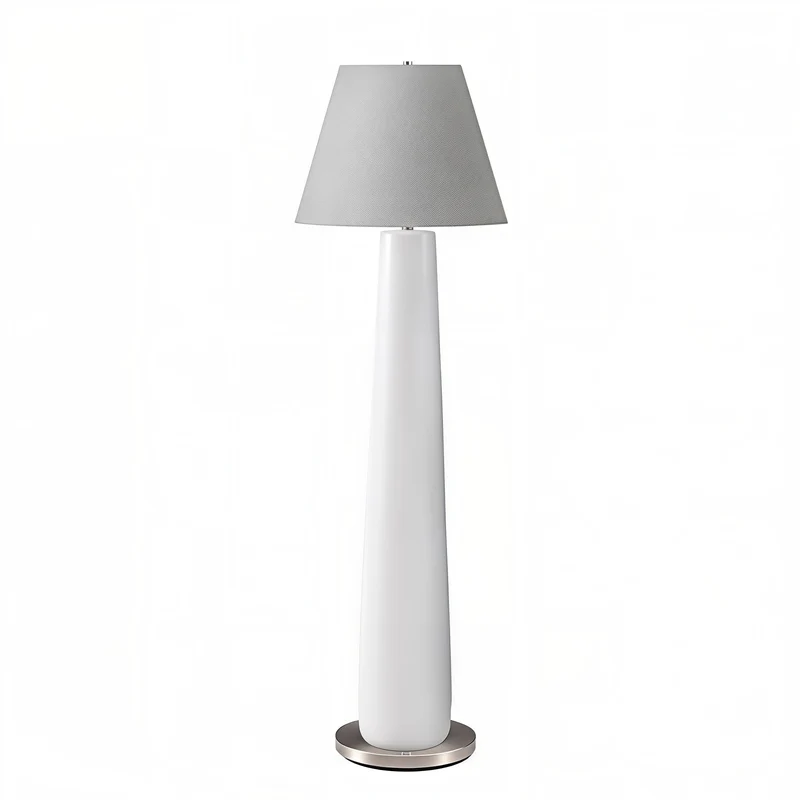 ALBÉRA™ – MODERN WHITE RESIN FLOOR LAMP – I 9684