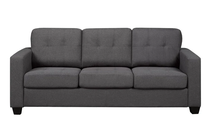 CANTERA CHARCOAL™ – CONTEMPORARY LINEN SOFA SET – T1173