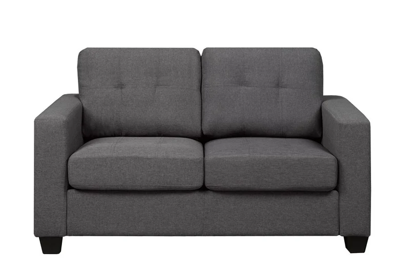CANTERA CHARCOAL™ – CONTEMPORARY LINEN SOFA SET – T1173