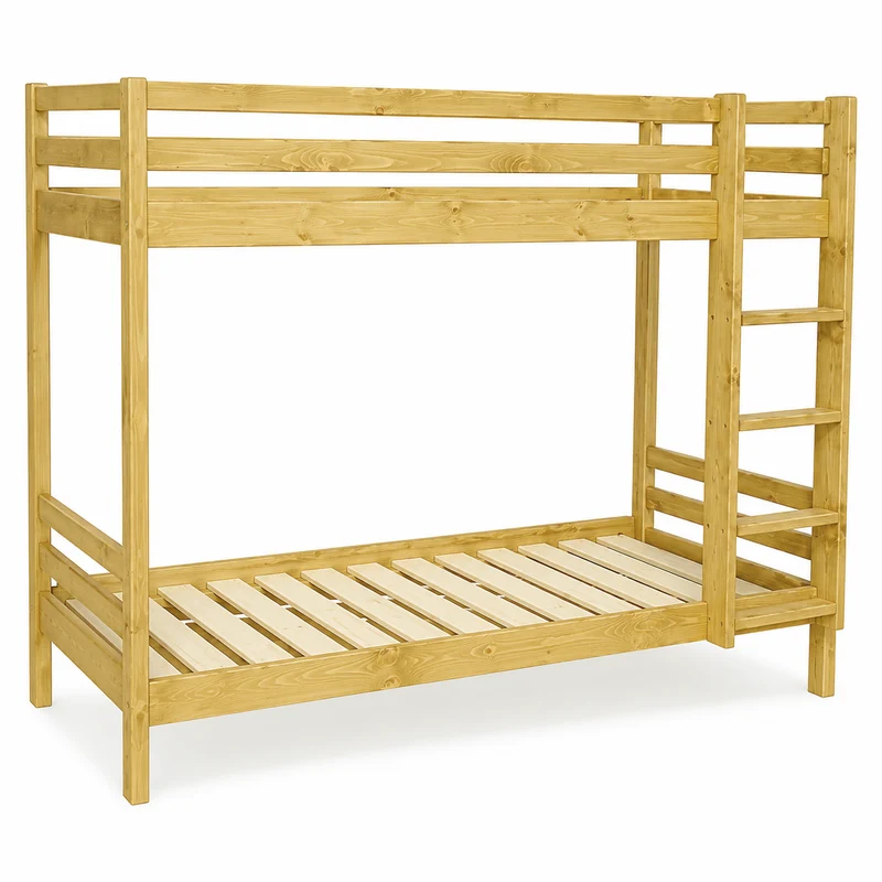 Lits superposés couchages 80x190cm échelle fixe réversible | Aravis