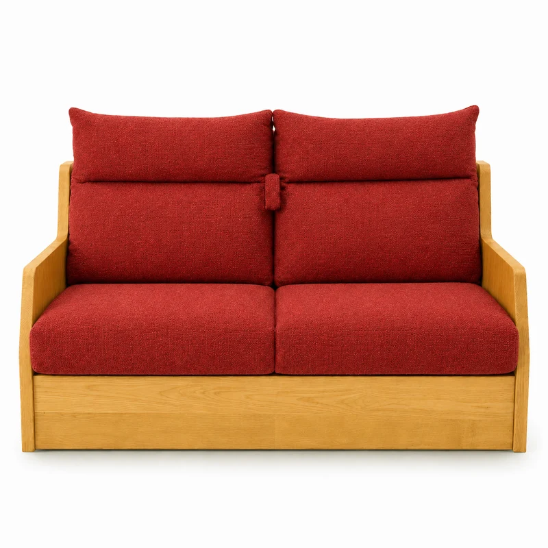 Canapé convertible express rouge 160 cm | Refuge
