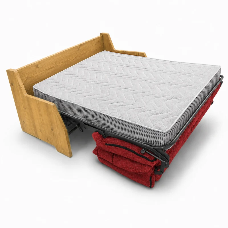 Canapé convertible express rouge 160 cm | Refuge