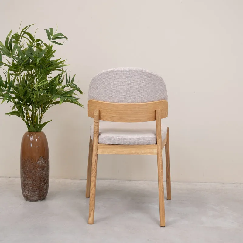 Lot de 2 ou 4 chaises en chêne massif « Astrid » | NordicStory
