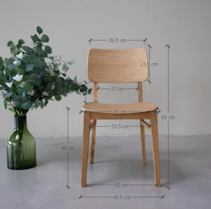 Lot de 2 ou 4 chaises de salle à manger en chêne KODAMA | NordicStory