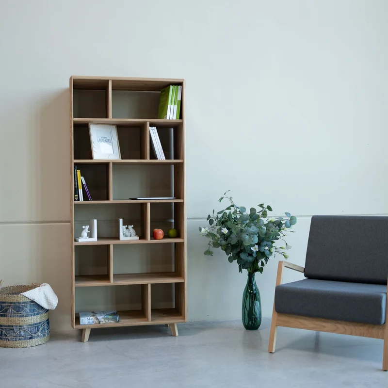 Bibliothèque en bois massif SWEDEN 1 | NordicStory