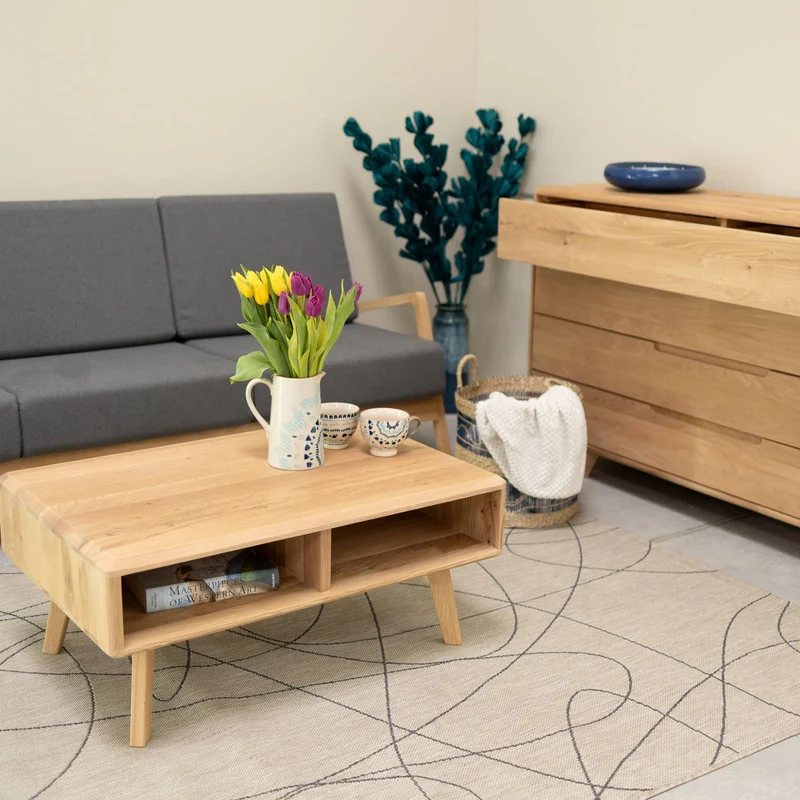 Table basse en bois massif SWEDEN 1 | NordicStory