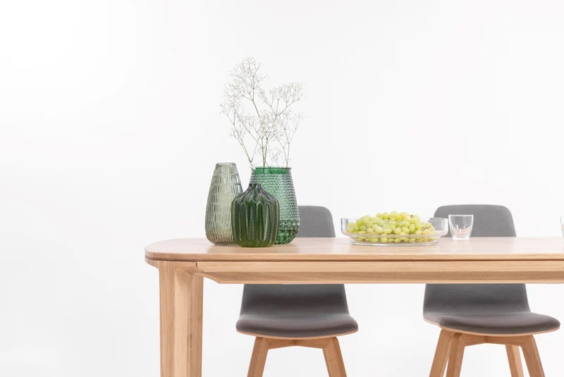Table de salle à manger extensible en chêne massif IKONA | VESKOR