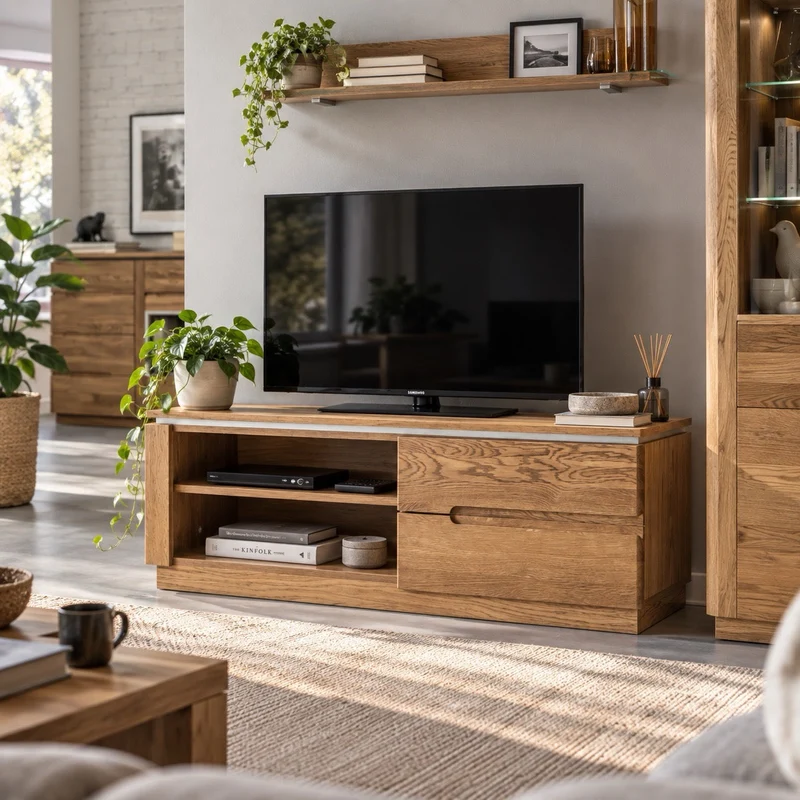 Meuble TV en chêne MONTENEGRO 24 | LoftStory